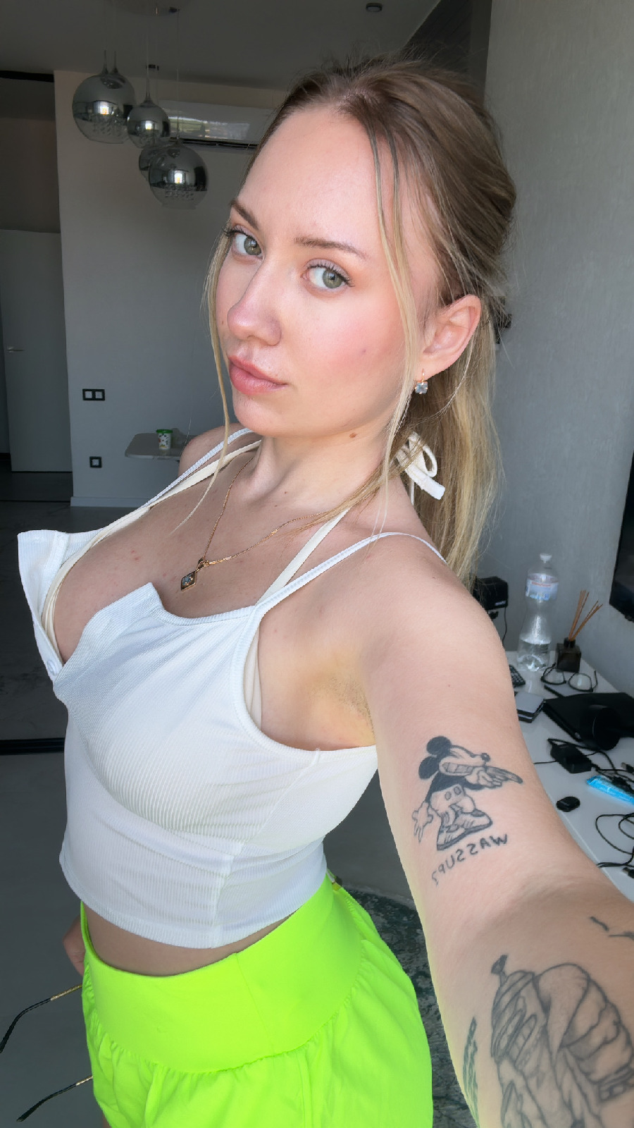 KateV in her underwear in Tashkent